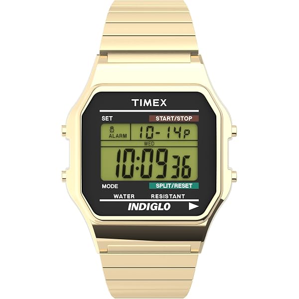 Amazon | Timex T80 34mm TW2V19700YB クォーツ腕時計, ローズゴールド 
