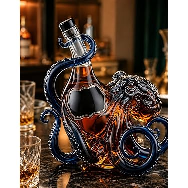 300ML ウィスキ一デカンタ ウイスキーボト ワインデカンタ アート置物 