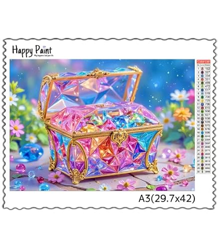 Amazon | 【フルオーロラビーズ（樹脂）】Happy Paint ダイヤモンド