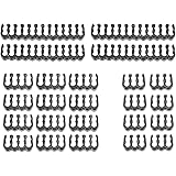 Novonest 3.4mm スリーブケーブル PCケーブルコーム ガイド スリーブガイド (24点セット 24-pinx4、8-pinx12、 6-pinx8)黒い【CM245】