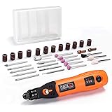 TACKLIFE ミニルーター リューター 15000RPM 高速回転 保護機能付き 3.7V充電式 彫刻/研磨/穴あけ/汚れ落とし USBケーブル付き コンパクト 軽量 軽作業向け PCG01B