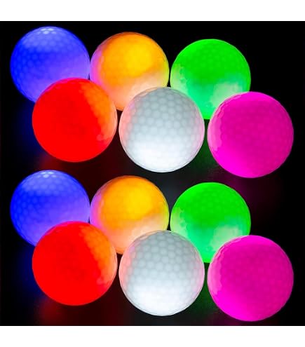Amazon | ゴルフボール 光る 6個入 LED ナイトゴルフ ナイター 打感