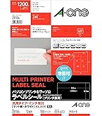 Amazon.co.jp: エーワン ラベルシール A4 12面 100シート 28844