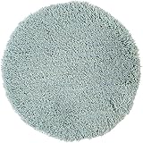 アンドエヌイー(&NE) 低反発シャギーチェアパッド Pale マル ミントブルー NEK-090M-MB