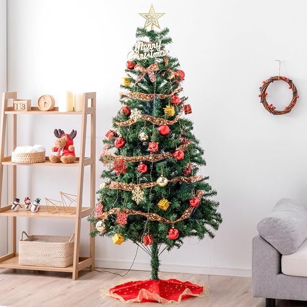 タンスのゲン クリスマスツリー 150cm 11種のオーナメント イルミネーション LED 北欧 おしゃれ Christmas tree 150 16910003(79718) - 1