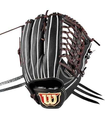 Wilson(ウイルソン) 軟式用 W/S DUAL 外野手用 D8型 ブラック Wilson(ウイルソン) 軟式用 W/S DUAL 外野手用 D8型 ブラック