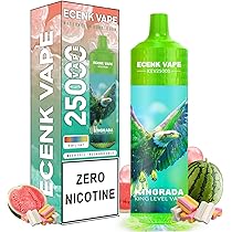 Amazon | ECENK VAPE 電子タバコ シーシャ VAPE 15,000回吸引可能 充電