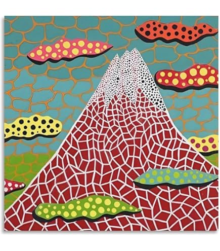 Amazon.co.jp: 草間弥生 ウォールアート プリント 6枚セット 抽象 草間