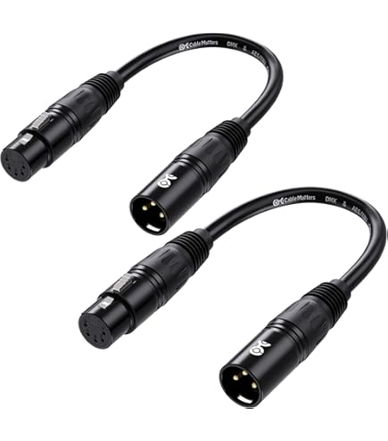 Amazon.co.jp: SZLliyxs 2パック 5ピン XLR オス-オスケーブル 1