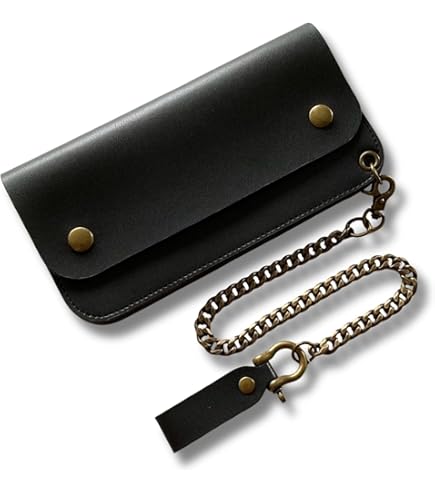 Amazon.co.jp: ホースハイドオイルレザー ミドルトラッカーウォレット