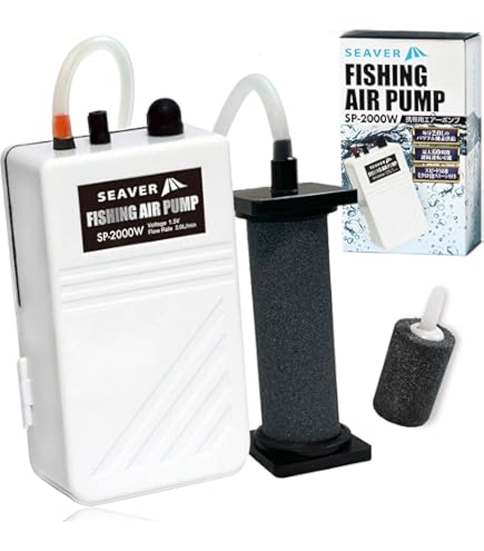 Amazon | WANKOO エアーポンプ 釣り 水槽 ポンプ ブクブク エアポンプ