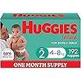 Huggies Infant Nappies Size 2 (4-8kg) 192 Count - One Month Supply (Packaging May Vary)