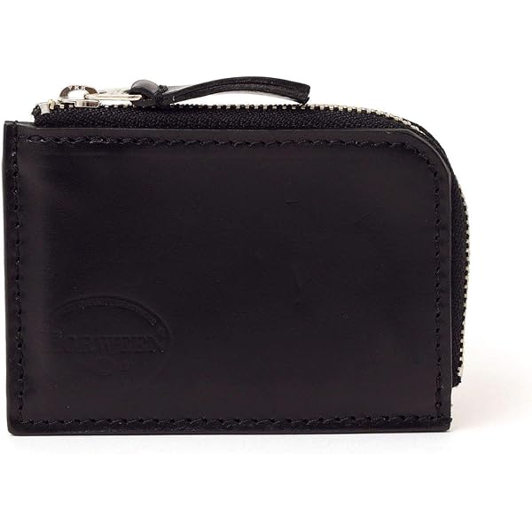 ミドルウォレット　HORWEEN社　ブラック×ブラック ミドルウォレット HORWEEN社 ブラック×ブラック ホーウィン シェル