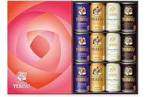 【Amazon限定】ヱビス 4種 飲み比べ アソートギフト [ビール 35ml×12本] [ギフトBox入り]