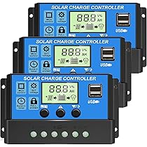 Amazon | ソーラーチャージ コントローラー 20A 30A 12V 24V 鉛