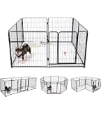 Amazon | KIRATAKU ペットサークル 中大型犬用 スチール製 犬 ケージ