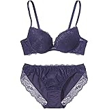 [ピーチ・ジョン] 【寄せ上げ ふっくらバスト 総レース ブラジャー & ショーツ セット】 シンプルレース ブラセット 上下セット