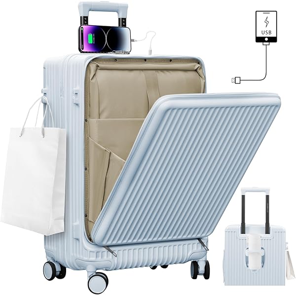 Amazon | [sumalala] スーツケース フロントオープン キャリー