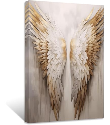 Amazon.co.jp: ZQQART エンジェルキャンバスウォールアート 天使を