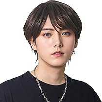 フォンテーヌ　ダークブラウン ショートウィッグ スタンド付き 楽天市場】[ヘアネット付き] WIGGY RICH メンズ エアリー