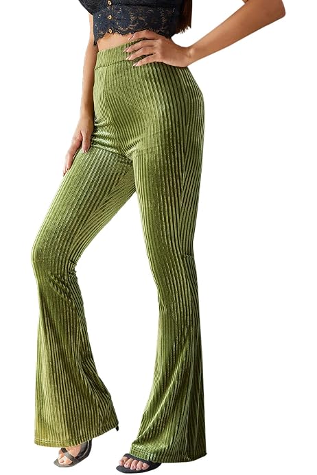 Silver Stars Flared Bell Bottom Pants 