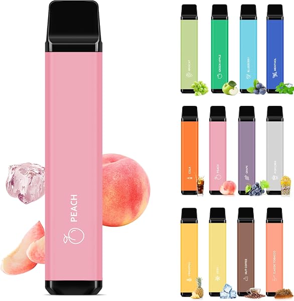 Electronic Cigarettes Disposable VAPE Shisha 3000 Suctions Burst Smoke Large Capacity Portable Steam Cigarette Vape Quit Smoking Support No Nicotine No Tar 1 Peach Skirt - 1