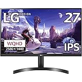 LG モニター ディスプレイ 27QN600-BAJP 27インチ/WQHD(2560×1440)/IPS非光沢/HDR対応/FreeSync/75Hz/HDMI×2、DP/フリッカーセーフ、ブルーライト低減モード搭載/3年安心・無輝点保証