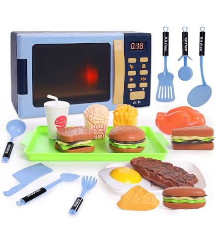 Teorema Jouet Cuisine – Four Et Accessoires, Lumières Et Sons, Porte Ouvrable, 15x9x17 Cm, Dès 3 Ans