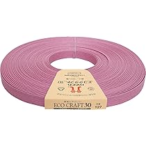 Amazon.co.jp: ハマナカ エコクラフト 約 15mm巾 30m巻 Col.127 さくら
