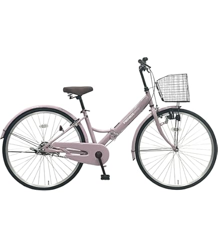 26㌅オートライト変速付き折り畳み軽快車(パープルカラー) 26㌅オートライト変速付き折り畳み軽快車(パープルカラー) 26インチ