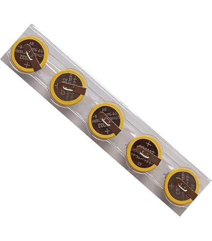 Amazon | タブ付き コイン電池 CR2032 【2個セット】横型端子付き