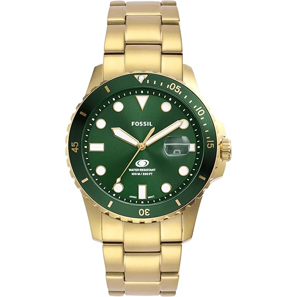 Amazon.co.jp: FOSSIL BLUE GMT ステンレススチールウォッチ