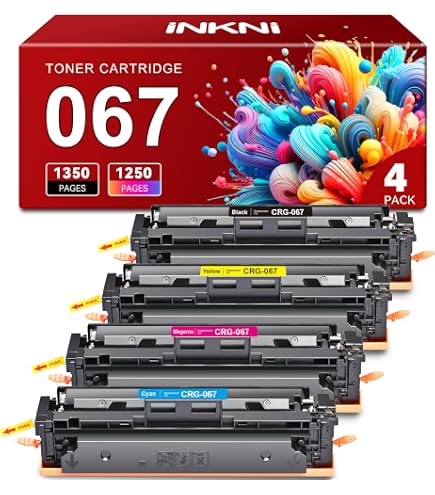 Amazon.co.jp: v4ink 067 トナーカートリッジセット 4個パック Canon