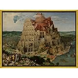 Amazon ブリューゲル バベルの塔 プリキャンバス複製画 ギャラリーラップ仕上げ 8号サイズ 置物 オブジェ オンライン通販