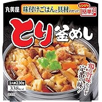 Amazon.co.jp: 丸美屋 レンジで簡単! とり釜めし 味付けごはん付き