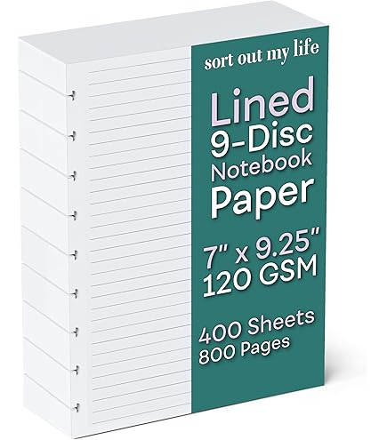 3-Pack) Classic Size Discbound Daily Planner Refill Paper, 9-Disc Discbound Pre-punched Happy Planners Insert, 300Sheets/600Pages To Do List Planner Refill, 100gsm White Paper, 7" X 9.25 - View #7
