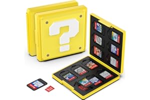 GeeRic 12枚 ゲームカード 収納ボックス スイッチ 対応 ソフトケース 12枚Micro SD メモリーカード 収納可 Switch/Switch Lite/Switch OLED モデル対応 コンパクト 薄型 軽量 防塵 持ち運 傷つき防止