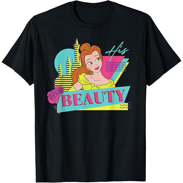 00's Disney 美女と野獣 Tシャツ XL Amazon | ディズニー 美女と野獣 カップル お揃い Her Beast T