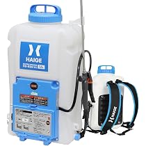Amazon.co.jp: HAIGE(ハイガー) 電動噴霧器 充電式 16L 除草 消毒 バラ