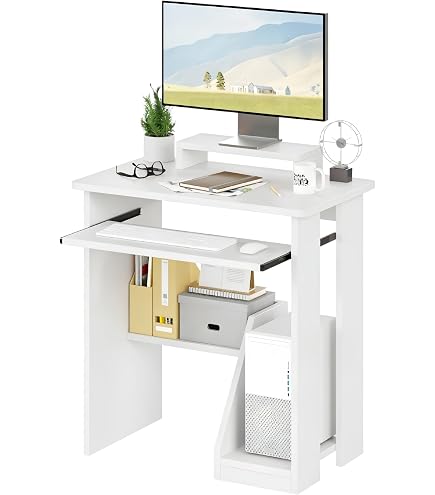 PC　DESK　LOW　90cm　BR ALISENED Computer Desk for Small Spaces,23.6