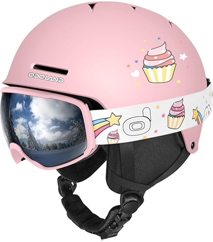 Amazon | kufun スキー ヘルメット スノーボード ゴーグル セット球面