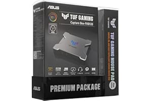 ASUS ゲームキャプチャーボックス TUF GAMING CAPTURE BOX-FHD120-PAD (パッド同梱版) 1080p / 120Hz / ゲーム実況 録画 配信 会議 向け/ウェブカメラ PS5 Switch Mac Windows