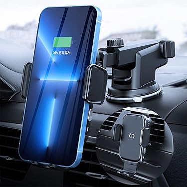 Qi車充電器 トレイに載せるだけ、インテリアに馴染むスマートなワイヤレス充電器を