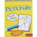 Pictionary (ピクショナリー) クイックドローイングボード & 推測ゲーム 家族 子供 ティーン 大人 ドライイレースボード スペシャルマーカー 謎解きカード ユニークなキャッチオールカテゴリー [Amazon限定]