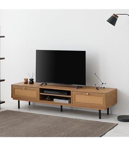 Amazon｜[ベルメゾン] テレビ台 オイル仕上げ 3個口コンセント付き