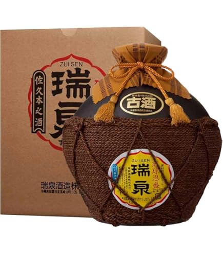 泡盛古酒壺・古酒造り用・シュロ縄巻き　空壺 泡盛古酒壺・古酒造り用・シュロ縄巻き 空壺