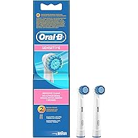Oral-B Sensitive Replacement Electric Toothbrush Heads Refills, 2 Pack