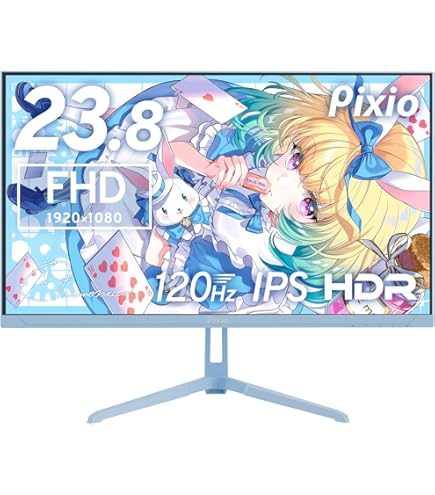Amazon.co.jp: Pixio PX248 Wave White 24 inch 200Hz Refresh Rate
