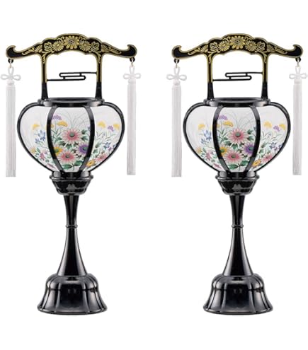 張2号　盆提灯 盆ちょうちん 回転 霊前灯 　(仏具、仏壇) Amazon｜仏壇屋 滝田商店 盆提灯 盆ちょうちん 回転行灯