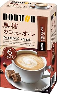 ドトールコーヒー インスタントスティック黒糖カフェオレ 6P ×6箱 インスタント(スティック)